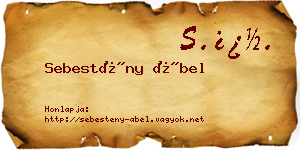Sebestény Ábel névjegykártya